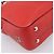 Borsa a mano con catena PRADA in pelle rossa argento Auth 198640V Rosso - vista 14