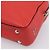 Borsa a mano con catena PRADA in pelle rossa argento Auth 198640V Rosso - vista 15