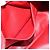 Borsa a mano con catena PRADA in pelle rossa argento Auth 198640V Rosso - vista 24
