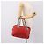 Borsa a mano con catena PRADA in pelle rossa argento Auth 198640V Rosso - vista 25