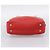 Borsa a mano con catena PRADA in pelle rossa argento Auth 198640V Rosso - vista 5