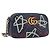Borsa a tracolla GUCCI GG Marmont in pelle Navy Gold 447632 Auth ka5749A