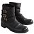 Jimmy Choo Schnallenstiefel aus Leder in Schwarz - Ansicht 3