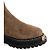 Botas moteras Sandro de ante beige - vista 4