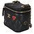 Chanel Coco Casino Mini Vanity Case aus schwarzem gestepptem Lammleder mit Kette - Ansicht 3