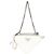 Borsetta a tracolla mini triangolo Prada in pelle Saffiano bianca Bianco - vista 2