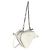 Borsetta a tracolla mini triangolo Prada in pelle Saffiano bianca Bianco - vista 4