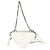 Borsetta a tracolla mini triangolo Prada in pelle Saffiano bianca Bianco - vista 8