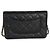 Chanel Portafoglio con catena CC in pelle caviar matelassé nera Nero - vista 2