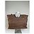 Tote Vintage Courreges in pelle scamosciata e rifiniture Marrone Argento - vista 14