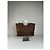 Tote Vintage Courreges in pelle scamosciata e rifiniture Marrone Argento - vista 2