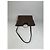 Tote Vintage Courreges in pelle scamosciata e rifiniture Marrone Argento - vista 7