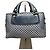 Céline Vintage Celine Macadam Coated Canvas Handtasche Hellblau Navy Marineblau