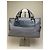 Céline Vintage Celine Macadam Coated Canvas Handtasche Hellblau Navy Marineblau - Ansicht 12