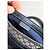 Céline Vintage Celine Macadam Coated Canvas Handtasche Hellblau Navy Marineblau - Ansicht 6