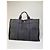 Hermès Vintage Hermes Canvas Tote Bag Schwarz Grau - Ansicht 2