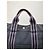 Hermès Vintage Hermes Canvas Tote Bag Schwarz Grau - Ansicht 7