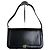 Vintage Givenchy Schultertasche aus Leder Schwarz Gold