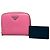 Vintage Prada Saffiano Leather Zip Wallet Pink Silver