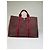 Trim Hermès Vintage Hermes Canvas Tote Bag burgunderrot silber Bordeaux - Ansicht 13