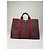 Trim Hermès Vintage Hermes Canvas Tote Bag burgunderrot silber Bordeaux - Ansicht 2