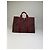 Trim Hermès Vintage Hermes Canvas Tote Bag burgunderrot silber Bordeaux - Ansicht 5