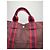 Trim Hermès Vintage Hermes Canvas Tote Bag burgunderrot silber Bordeaux - Ansicht 8