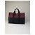 Hermès Vintage Hermes Canvas Tote Bag Burgundy Black - Ansicht 6