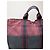 Hermès Vintage Hermes Canvas Tote Bag Burgundy Black - Ansicht 7