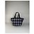 Vintage Burberry Nylon Tote Bag Navy Weiß Grau - Ansicht 2