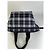Vintage Burberry Nylon Tote Bag Navy Weiß Grau - Ansicht 9