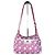Vintage Courreges Nylon Hobo Bag mit Polka Dots Rosa Weiß Pink