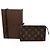Pouch Vintage Louis Vuitton Monogram Canvas Brown Gold Marrone