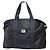 Vintage Courreges Nylon Reisetasche Schwarz Silber