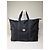 Vintage Courreges Nylon Reisetasche Schwarz Silber - Ansicht 2