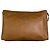 Edge Céline Clutch Vintage Celine in pelle testurizzata Tan Silver Cammello