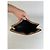 Edge Céline Clutch Vintage Celine in pelle testurizzata Tan Silver Cammello - vista 3
