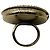 Chanel 2010 Rot / Brushed Gold CC Logo kreisförmiger Emaille-Locket-Ring - Ansicht 3