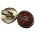 Chanel 2010 Rot / Brushed Gold CC Logo kreisförmiger Emaille-Locket-Ring - Ansicht 7