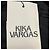 Autre Marque Vestido midi Kika Vargas Black Sygne de algodón elástico fruncido con cuello redondo - vista 4