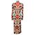 Etro Maxikleid im Hemdenstil mit langen Ärmeln und Knopfleiste, multicoloured Print Ivory / Red - Ansicht 3