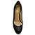 Décolleté platform Tribute in pelle nera Saint Laurent Marrone - vista 4
