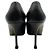 Décolleté platform Tribute in pelle nera Saint Laurent Marrone - vista 5
