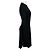 Vestido envelope Alexandre Vauthier preto de manga comprida e decote em V em viscose stretch - vista 2