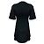 Dolce & Gabbana kurzärmeliges Kaschmir-Kleid mit Spitzenbesatz in Anthrazitgrau - Ansicht 3