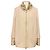 Abrigo de lana con cremallera frontal Herno Light Blush Pink / Champagne / Gold Metallic Trimmed Rosa