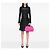 Borsa Tote Satchel Prada Small Canvas Canapa Logo Rosa - vista 6