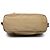 Borsa a tracolla Prada in tela Canapa con logo beige - vista 3