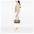Borsa a tracolla Prada in tela Canapa con logo beige - vista 5