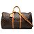 Borsa da viaggio Louis Vuitton Monogram Keepall Bandouliere 55 Marrone